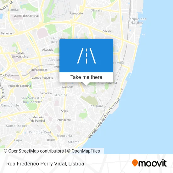 Rua Frederico Perry Vidal map