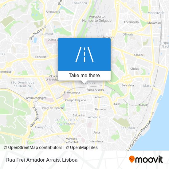 Rua Frei Amador Arrais mapa