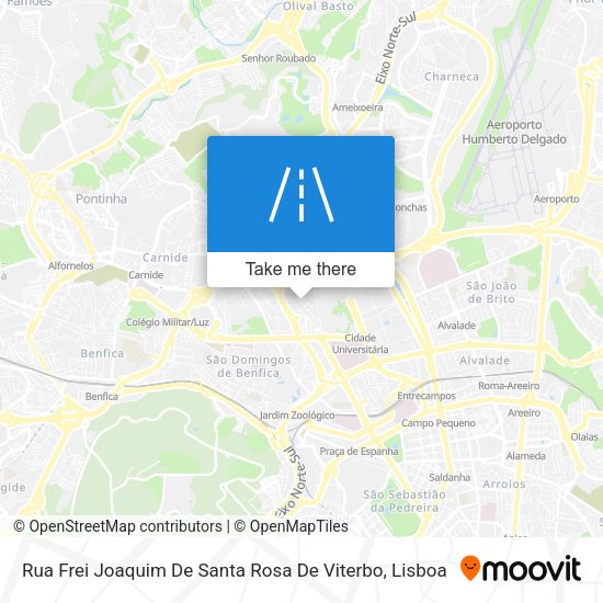 Rua Frei Joaquim De Santa Rosa De Viterbo map