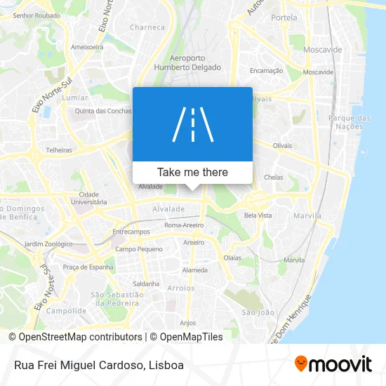 Rua Frei Miguel Cardoso map