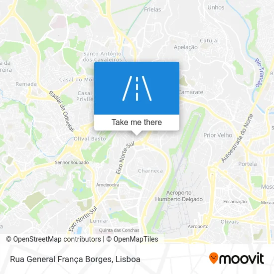 Rua General França Borges map