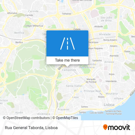Rua General Taborda map