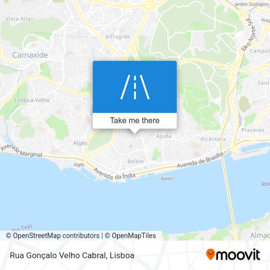 Rua Gonçalo Velho Cabral map