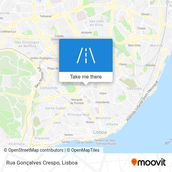 Rua Gonçalves Crespo map