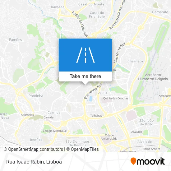 Rua Isaac Rabin map