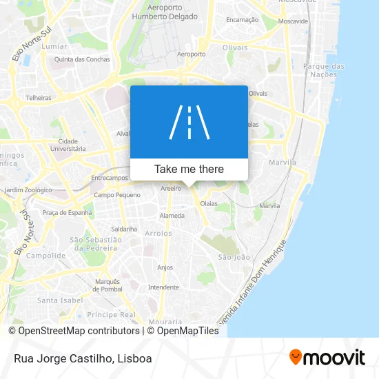 Rua Jorge Castilho map