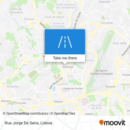 Rua Jorge De Sena mapa