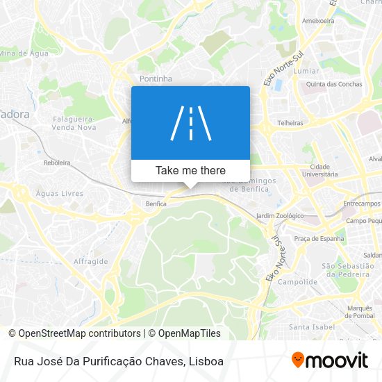 Rua José Da Purificação Chaves mapa