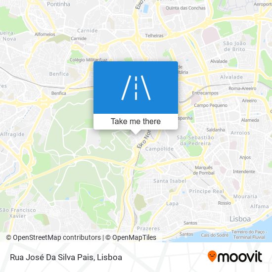 Rua José Da Silva Pais mapa