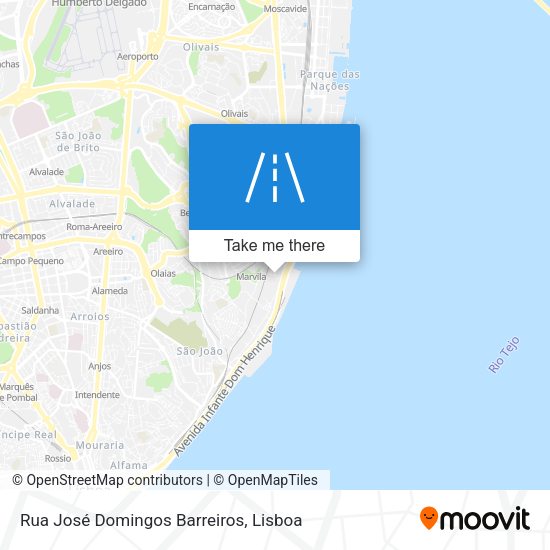 Rua José Domingos Barreiros map