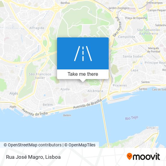 Rua José Magro mapa