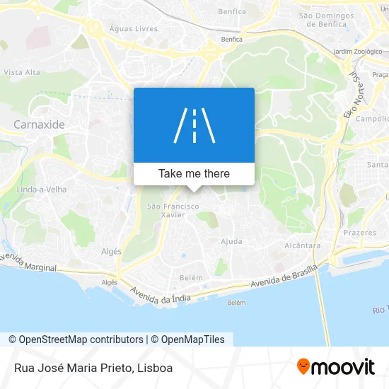 Rua José Maria Prieto map