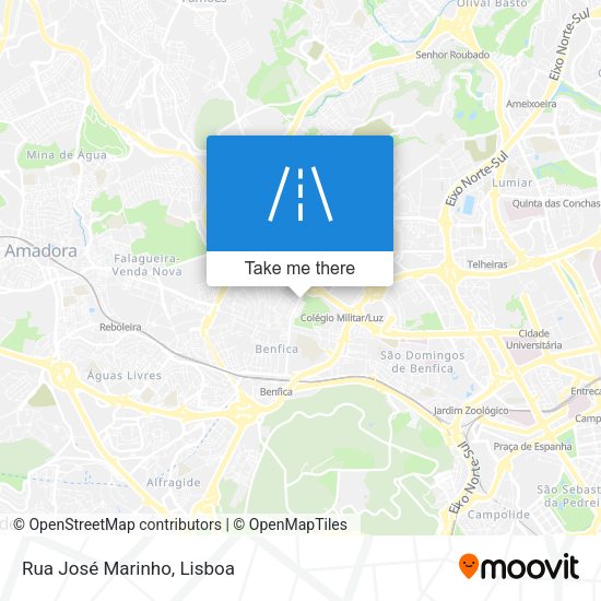 Rua José Marinho mapa