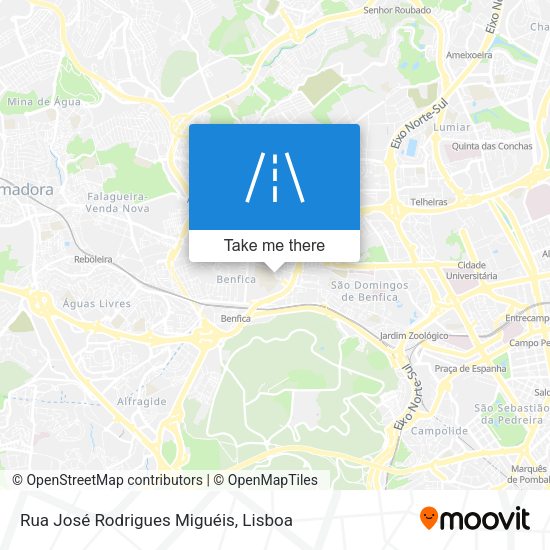Rua José Rodrigues Miguéis map