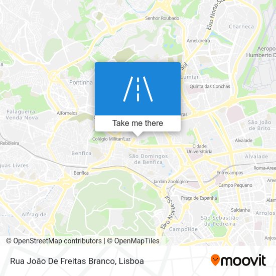 Rua João De Freitas Branco map