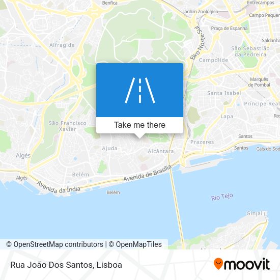 Rua João Dos Santos mapa
