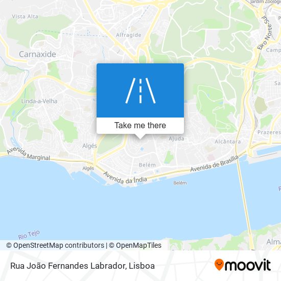 Rua João Fernandes Labrador mapa