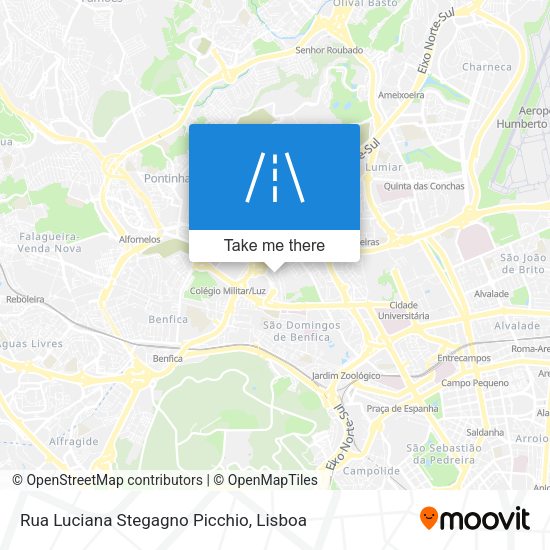 Rua Luciana Stegagno Picchio mapa