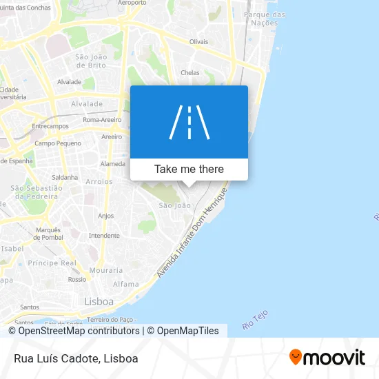 Rua Luís Cadote map