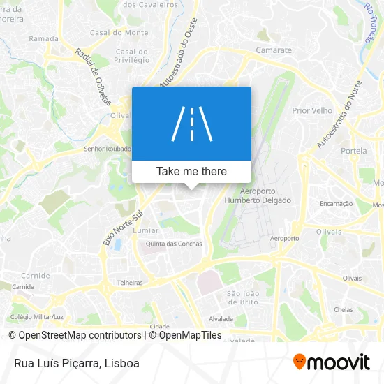 Rua Luís Piçarra map
