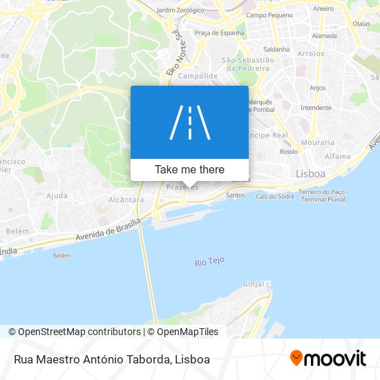 Rua Maestro António Taborda mapa