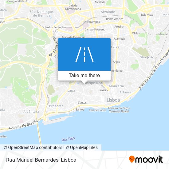 Rua Manuel Bernardes mapa
