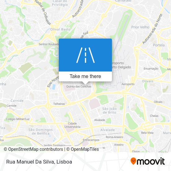 Rua Manuel Da Silva mapa