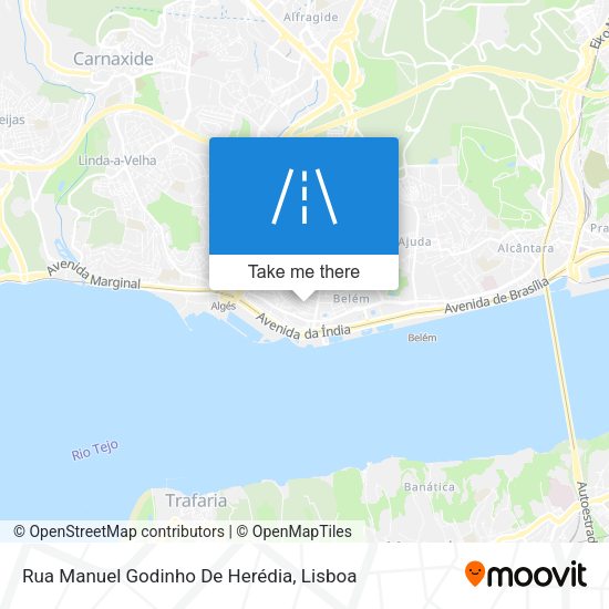 Rua Manuel Godinho De Herédia mapa