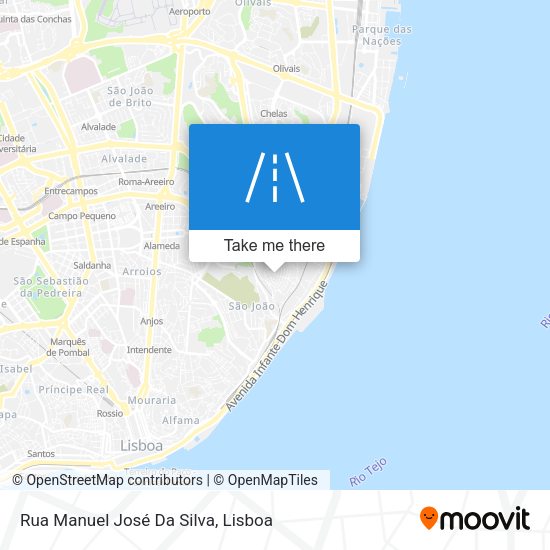 Rua Manuel José Da Silva mapa