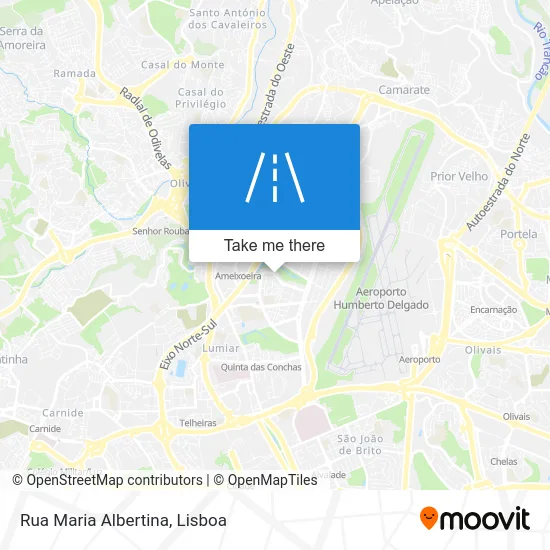 Rua Maria Albertina map