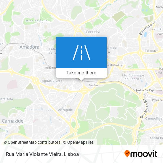 Rua Maria Violante Vieira mapa