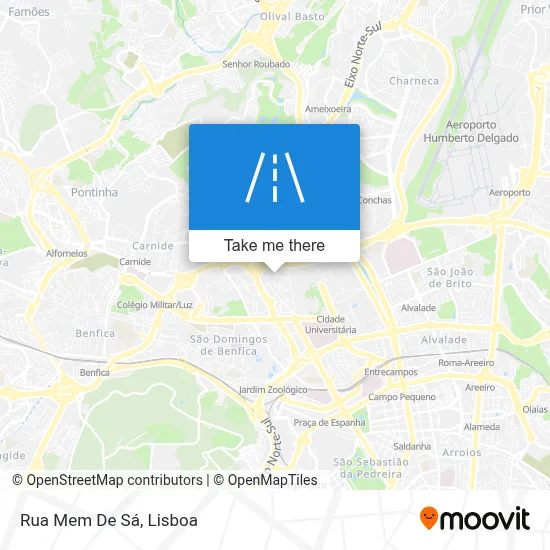 Rua Mem De Sá map