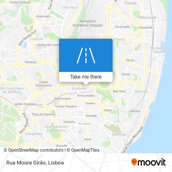 Rua Moura Girão mapa