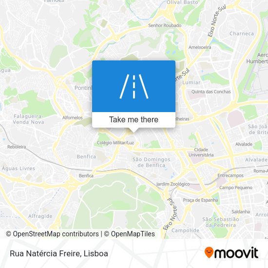 Rua Natércia Freire mapa