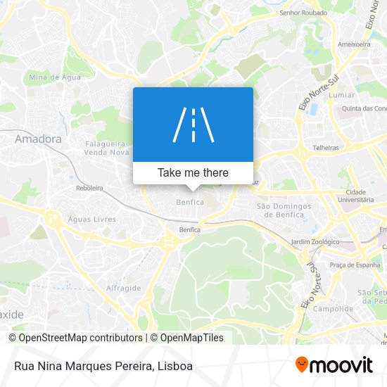 Rua Nina Marques Pereira mapa