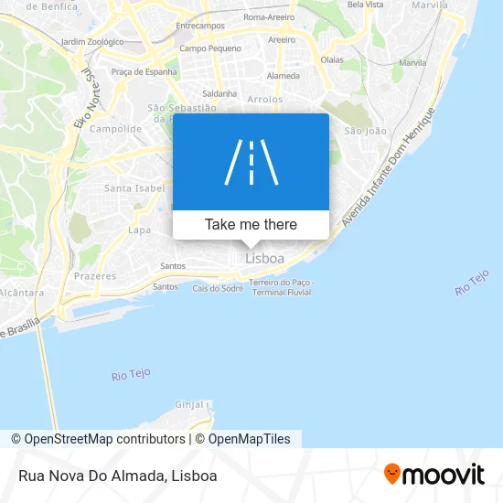 Rua Nova Do Almada map
