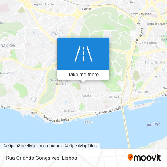 Rua Orlando Gonçalves mapa