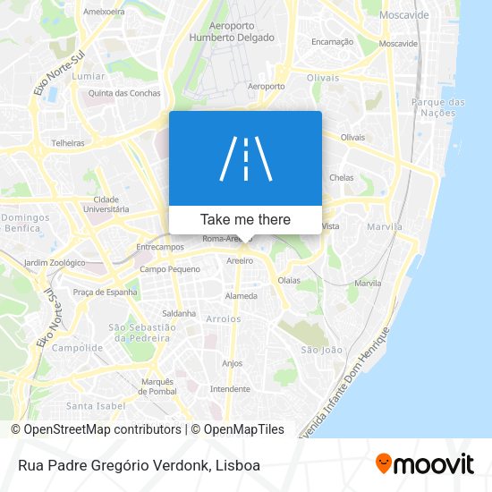 Rua Padre Gregório Verdonk mapa