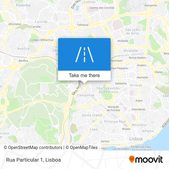 Rua Particular 1 map