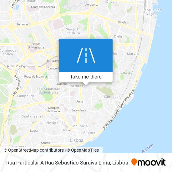 Rua Particular À Rua Sebastião Saraiva Lima map