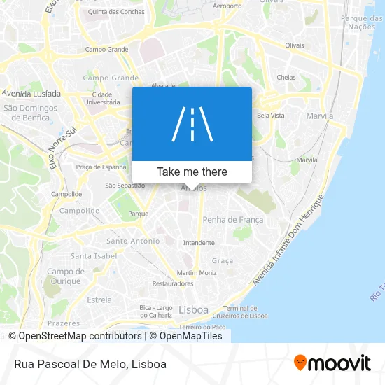 Rua Pascoal De Melo map