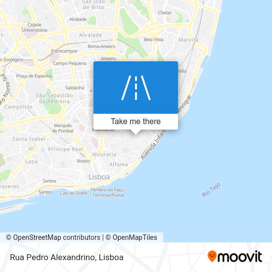 Rua Pedro Alexandrino mapa