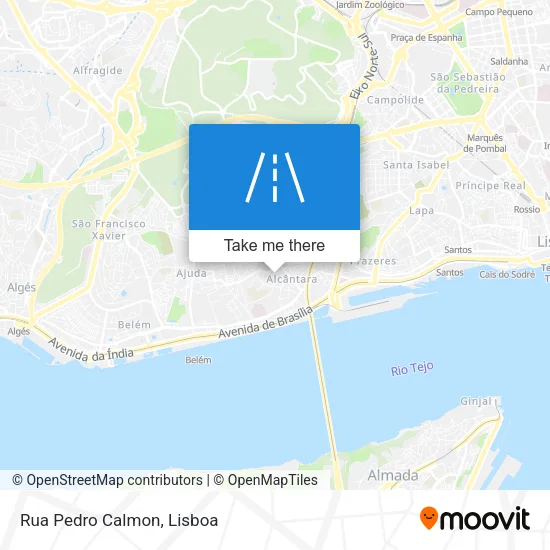 Rua Pedro Calmon mapa