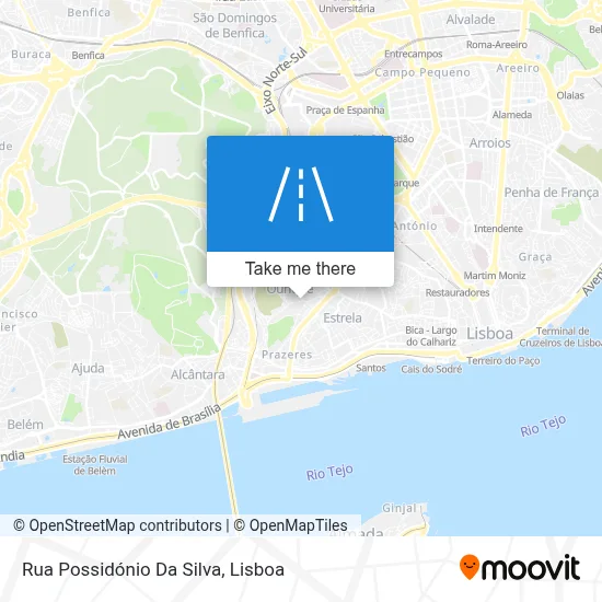 Rua Possidónio Da Silva map