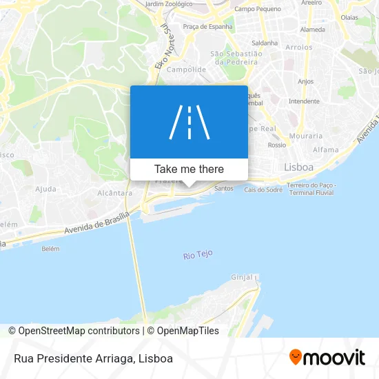 Rua Presidente Arriaga map