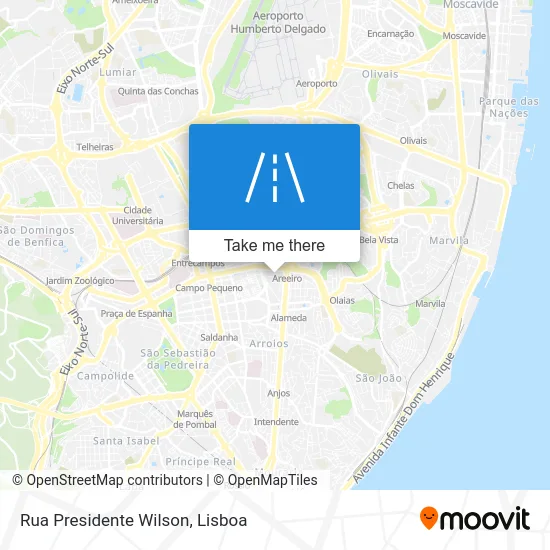 Rua Presidente Wilson map