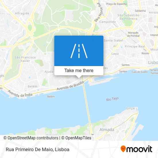 Rua Primeiro De Maio map