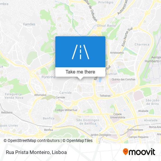 Rua Prista Monteiro map