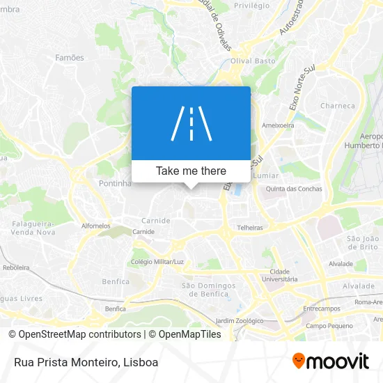 Rua Prista Monteiro map
