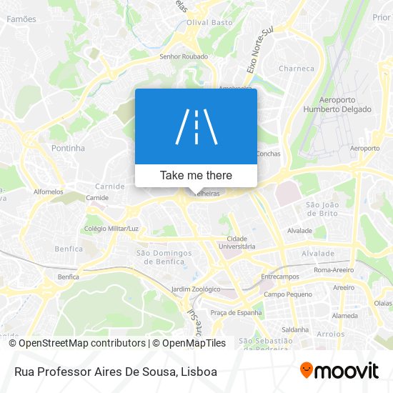 Rua Professor Aires De Sousa map